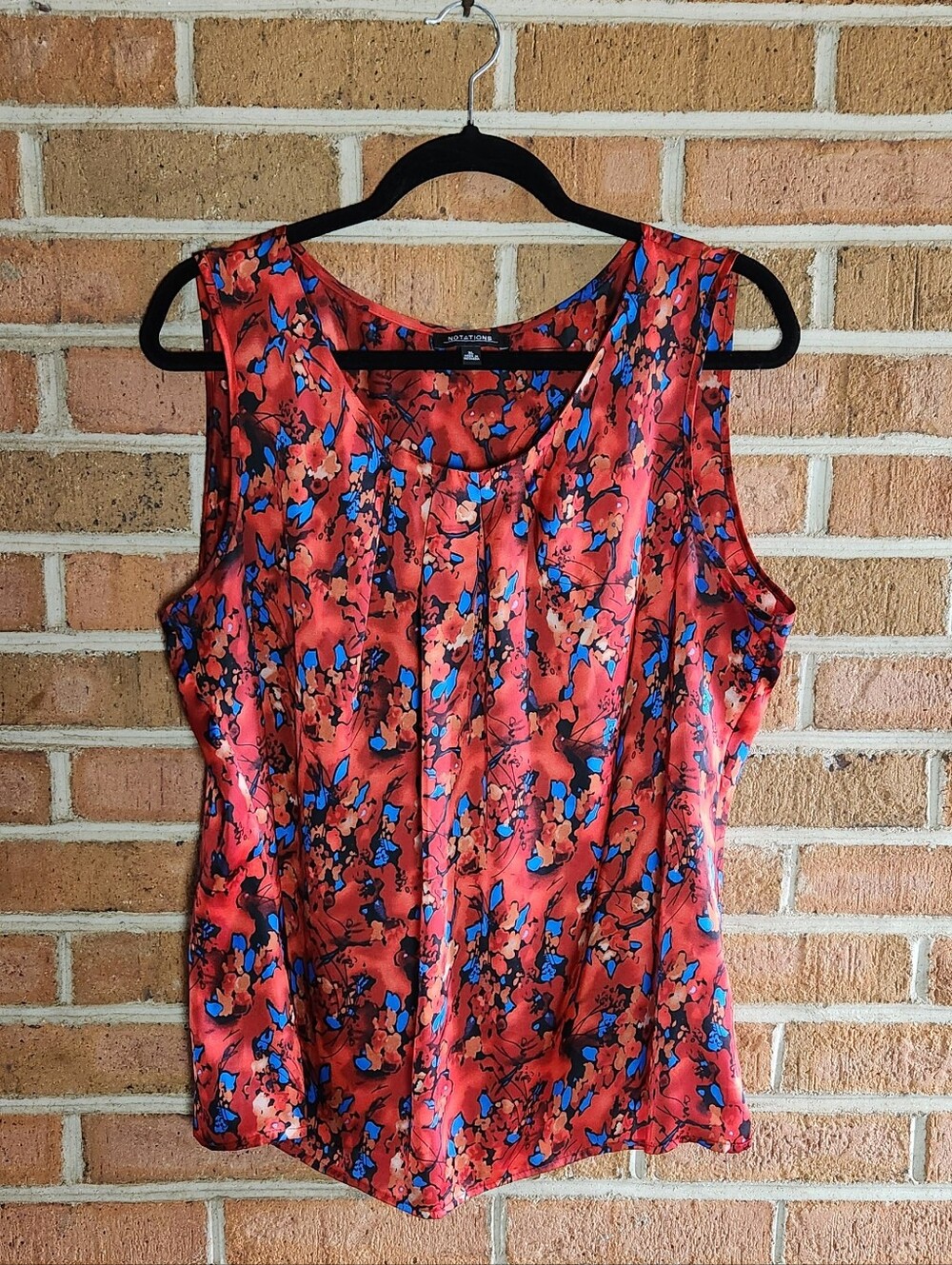 Womens Blouse By Notations. L-XL-PTP 23"